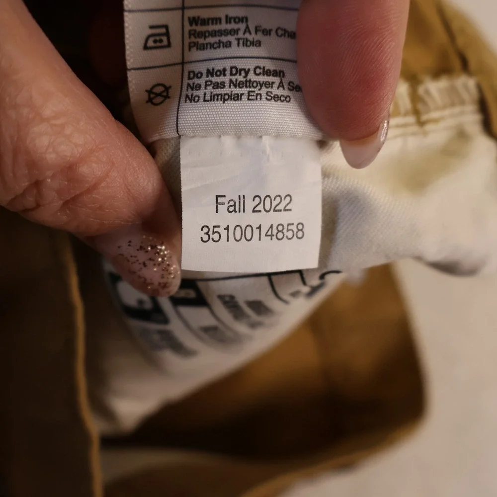 Carhartt Mens 34x32 Work Pants Brown Rugged Flex Relaxed Fit Canvas BN2517-M